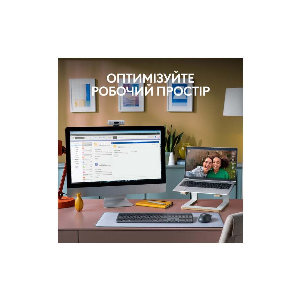 Клавіатура Logitech K950 Bluetooth/Wireless UA Off-White (920-012466) - зображення 5