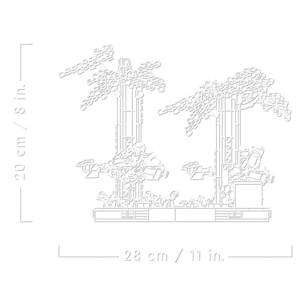 Конструктор LEGO Star Wars Діорама Погоня на спідері на Ендорі 608 деталей (75353) - зображення 4