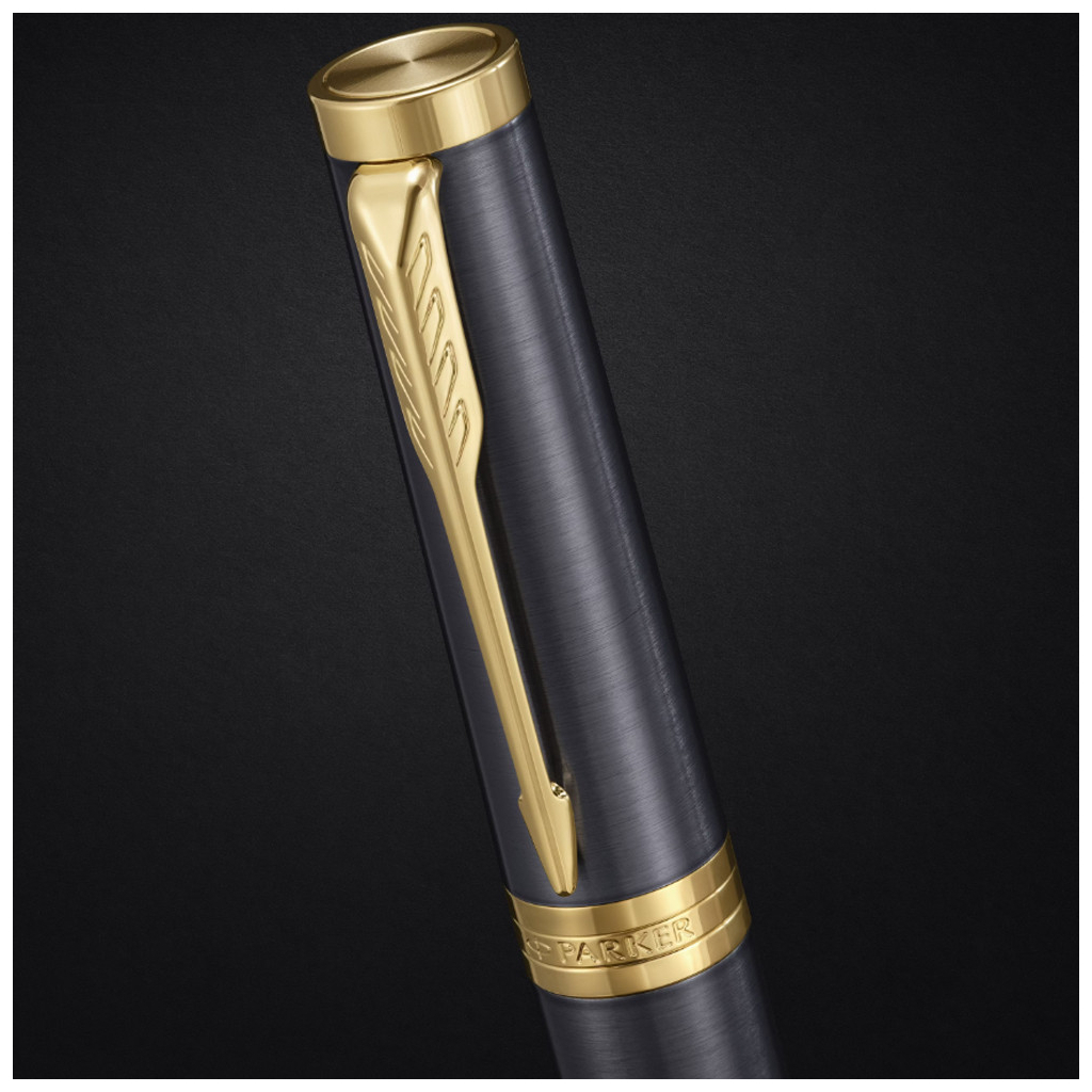 Ручка пір'яна Parker INGENUITY Grey Lacquer GT FP F (60 411) - зображення 8