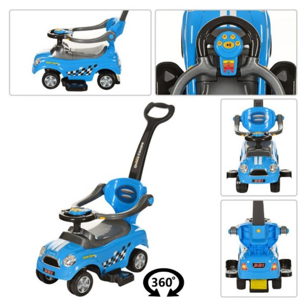 Чудомобіль Bambi зі штовхачем Блакитна (Z 321-12) - изображение 2