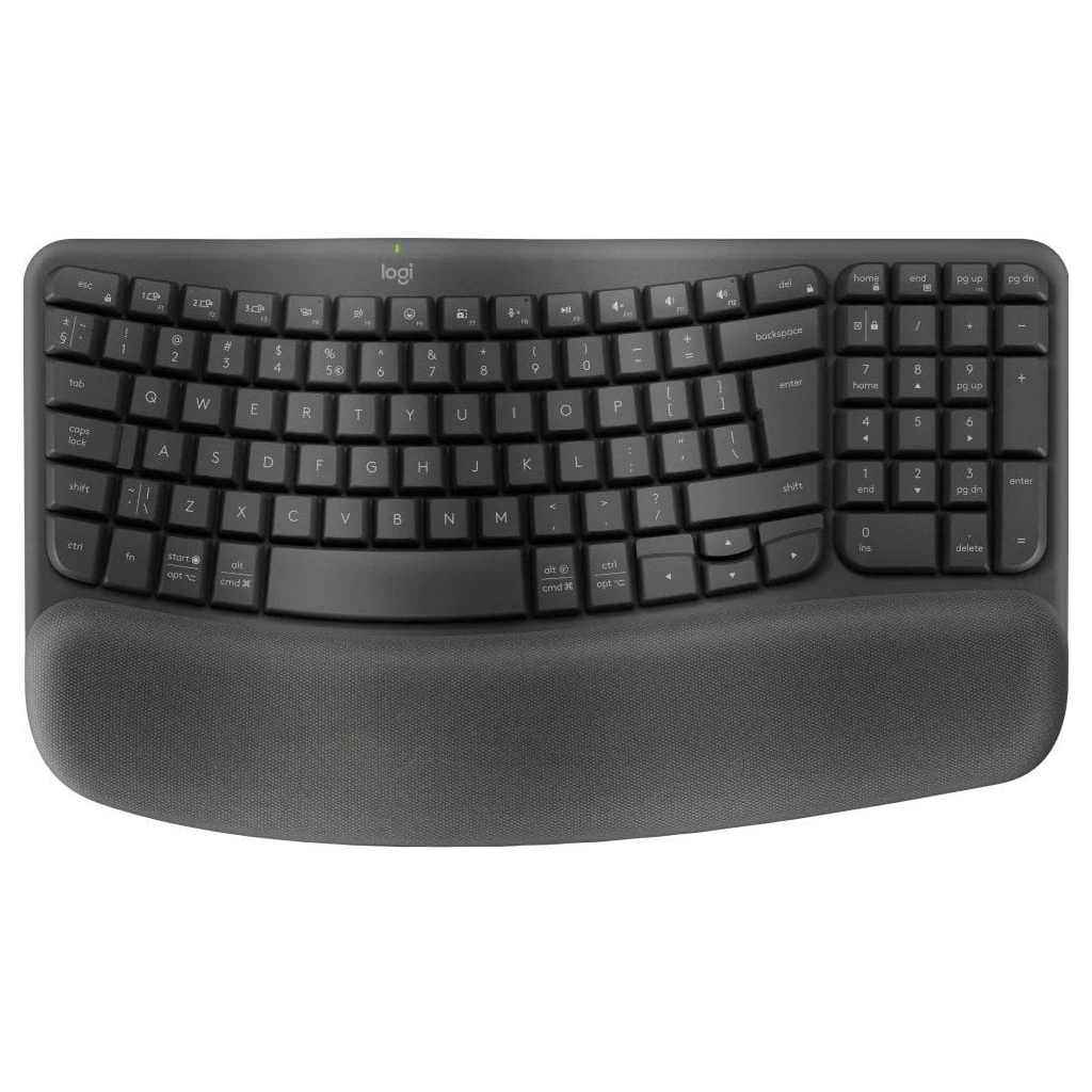 Клавіатура Logitech Wave Keys For Business Bluetooth/Wireless UA Black (920-012334) - зображення 1