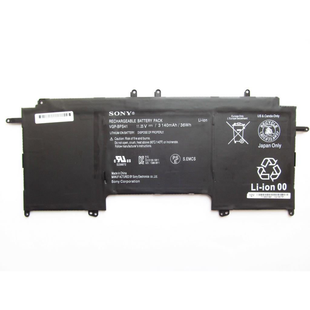 Акумулятор до ноутбука Sony VGP-BPS41, 3140mAh (36Wh), 3cell, 11.25V, Li-ion (A47490) - зображення 2
