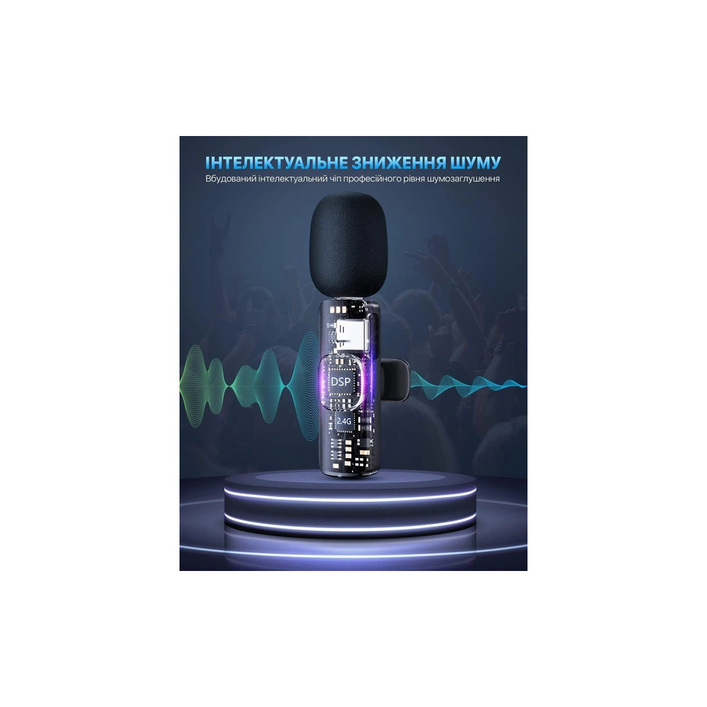 Мікрофон ХОКО K9 Lightning Black (XK-K9L2-BK) - зображення 5