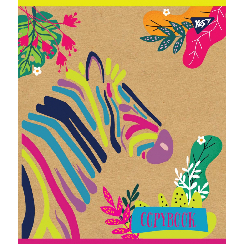 Зошит Yes А5 Rainbow Animal Крафт 18 аркушів клітинка (765083) - зображення 3