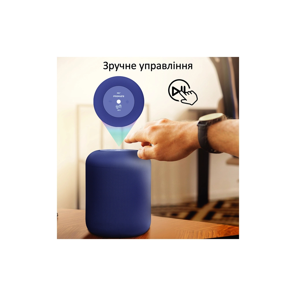 Акустична система Promate Boom-10 Blue (boom-10.blue) - зображення 7