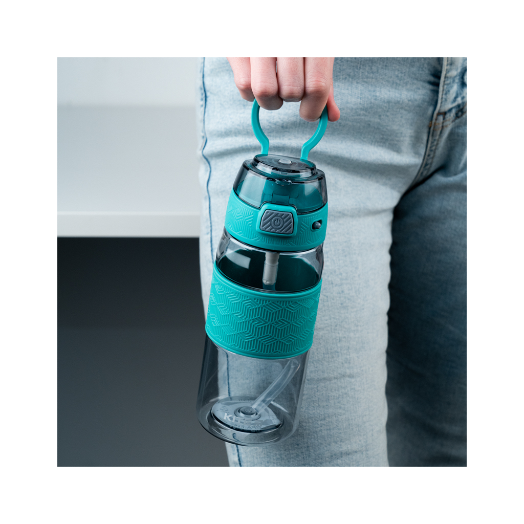 Поїльник-непроливайка Kite 600 мл, сіро-зелена (K24-1201-1) - зображення 7