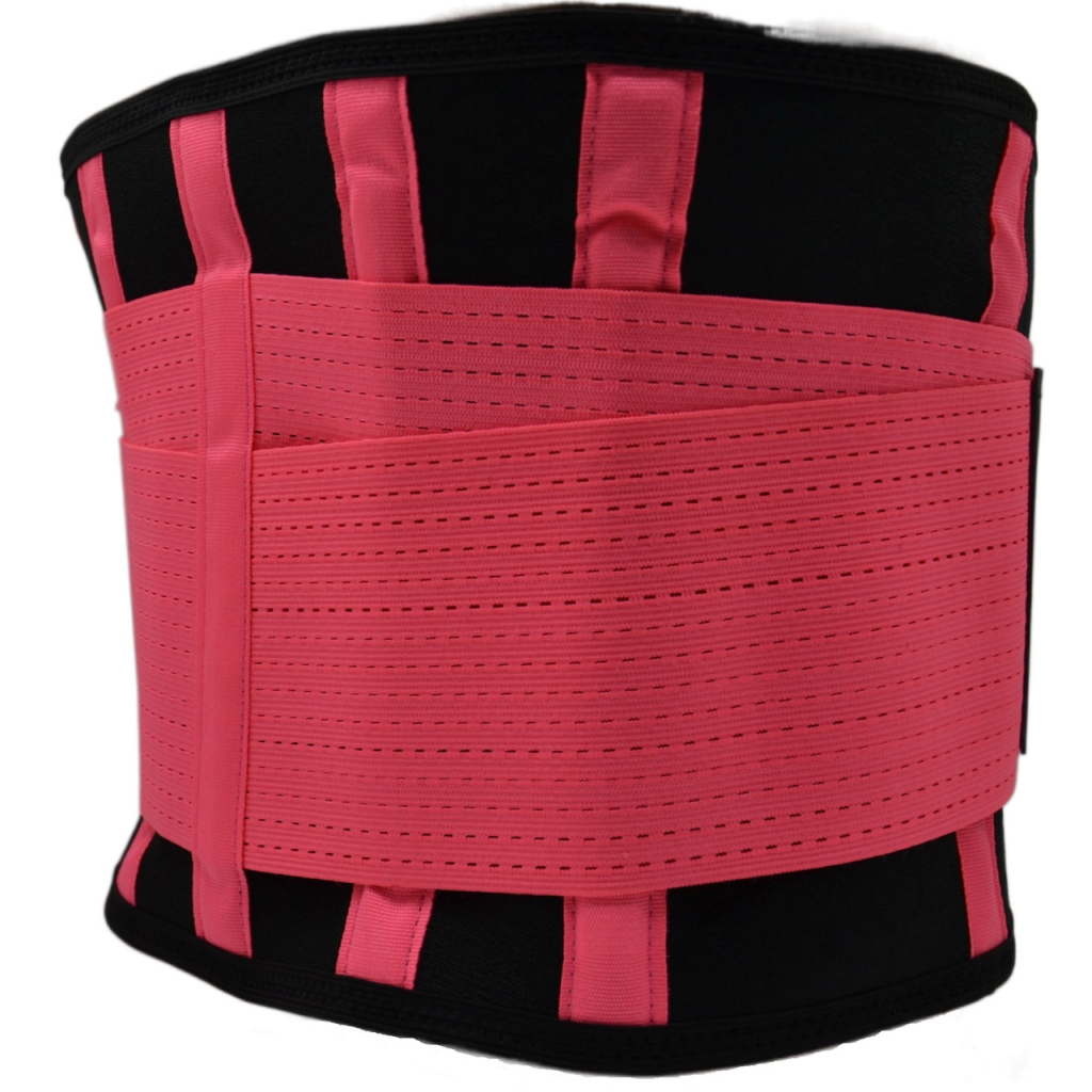 Пояс компресійний MadMax MFA-277 Slimming belt Black/rubine red L (MFA-277-RED_L) - зображення 6