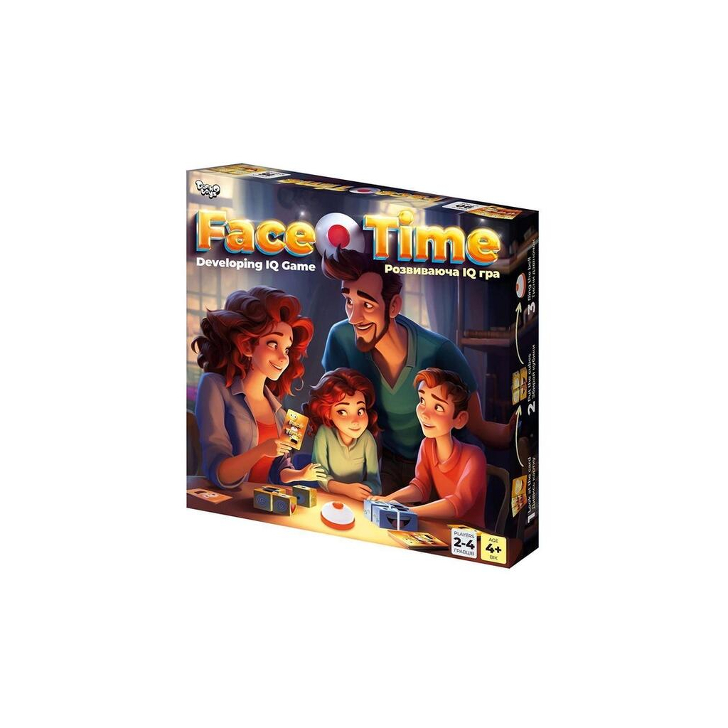 Настільна гра Danko Toys Розвиваюча IQ гра Face Time (укр.) (FT-01-01) - зображення 1