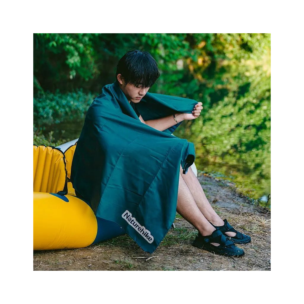 Туристичний рушник Naturehike CNK2300SS010 швидковисихаючий 156 х 80 темно-зелений (6976023925467) - изображение 2