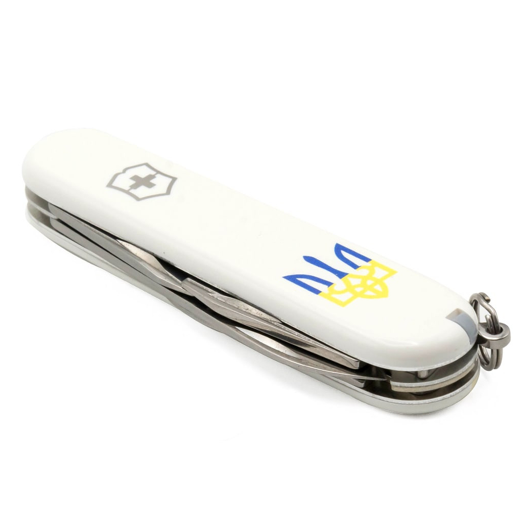 Ніж Victorinox Spartan Ukraine White "Тризуб Жовто-Блакитний" (1.3603.7_T0017u) - зображення 6