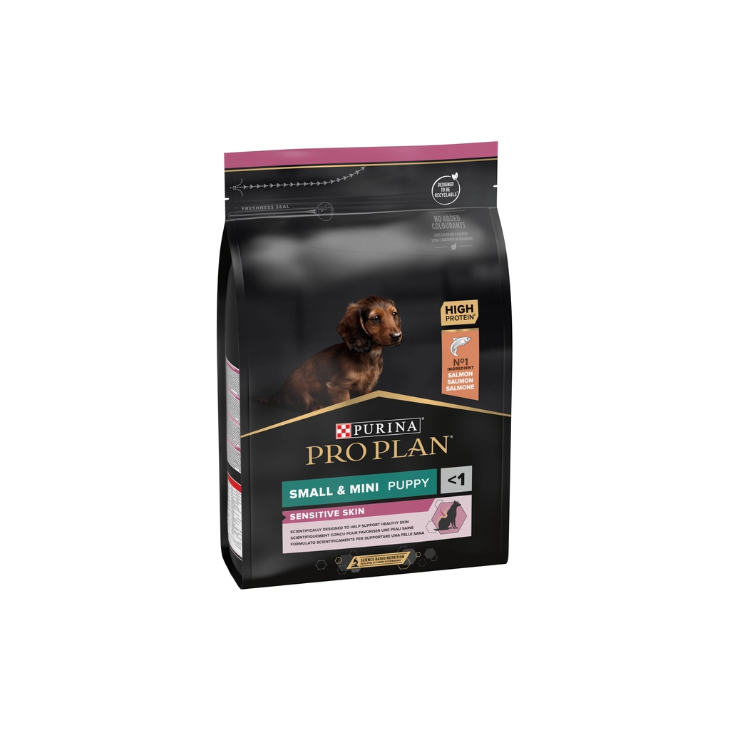 Сухий корм для собак Purina Pro Plan Small&Mini Puppy Sensitive Skin з лососем 3 кг (7613035123809) - зображення 3