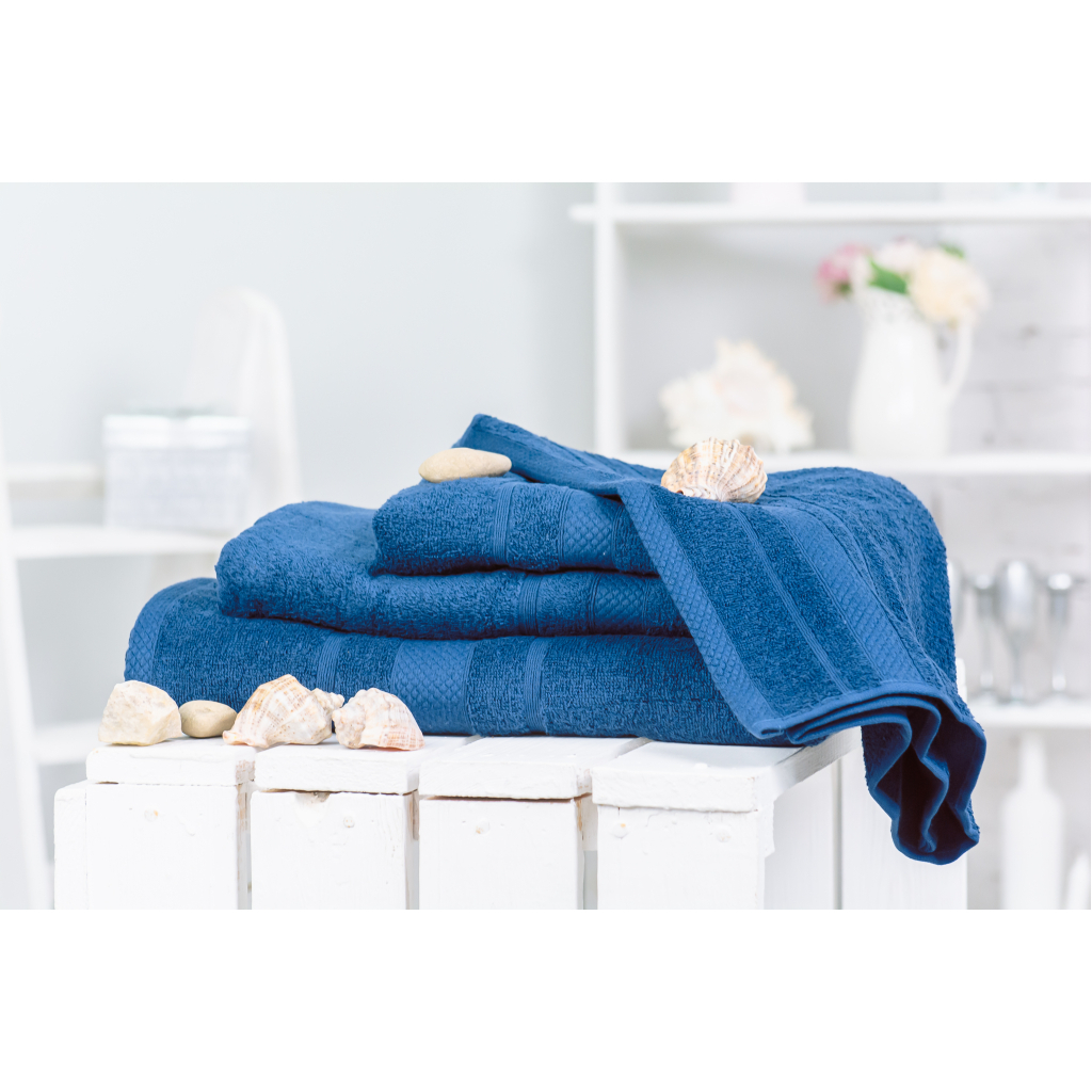 Рушник MirSon набір банних 5076 Elite SoftNess Kingblue 40х70, 50х90, 70х1 (2200003975680) - зображення 2