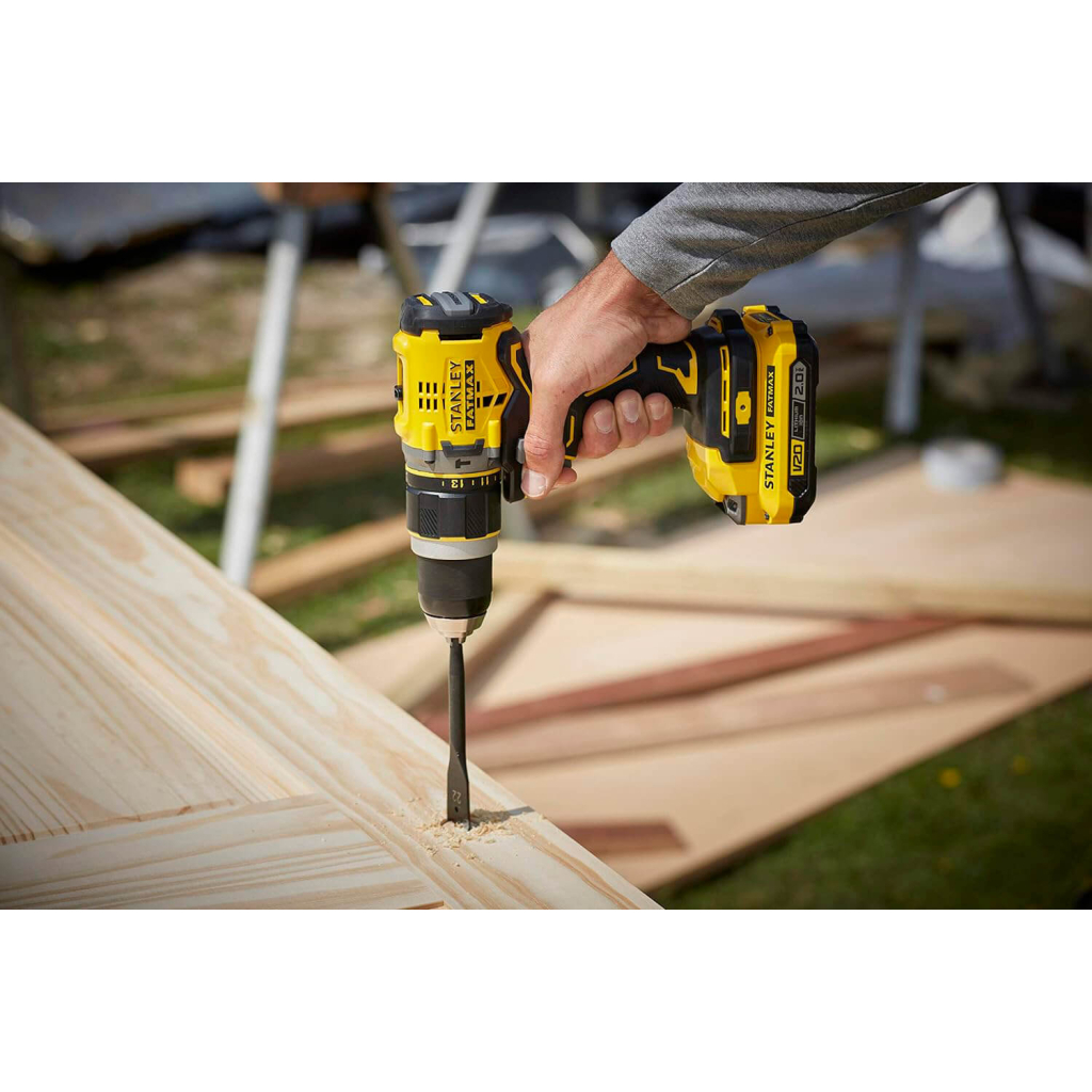 Шуруповерт Stanley FatMax ударний, Li-lon 18В, 2.0 Аг, 80 Нм, 0-600/2100 об/хв, (SFMCD721D2K) - изображение 11