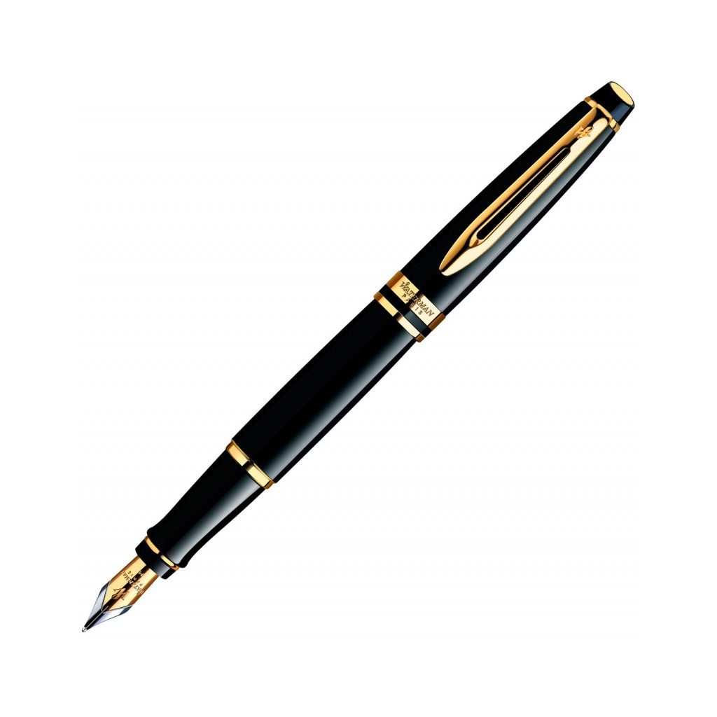 Ручка пір'яна Waterman EXPERT Black FP F (10 021) - зображення 2