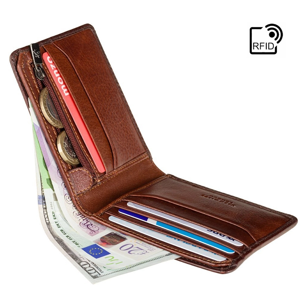 Гаманець Visconti AT63 Roland з RFID Burnish Tan (AT63 B/TAN) - зображення 4