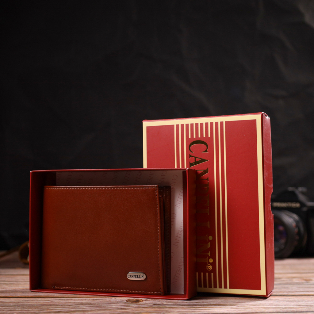 Гаманець Canpellini З натуральної шкіри Коричневий (21862) - зображення 10