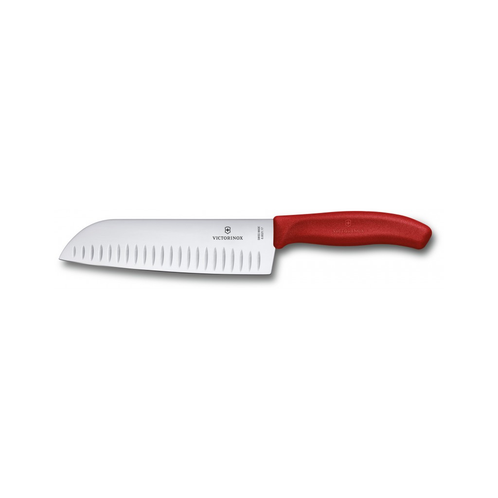 Кухонний ніж Victorinox SwissClassic Santoku 17 см Red (6.8521.17B) - зображення 2