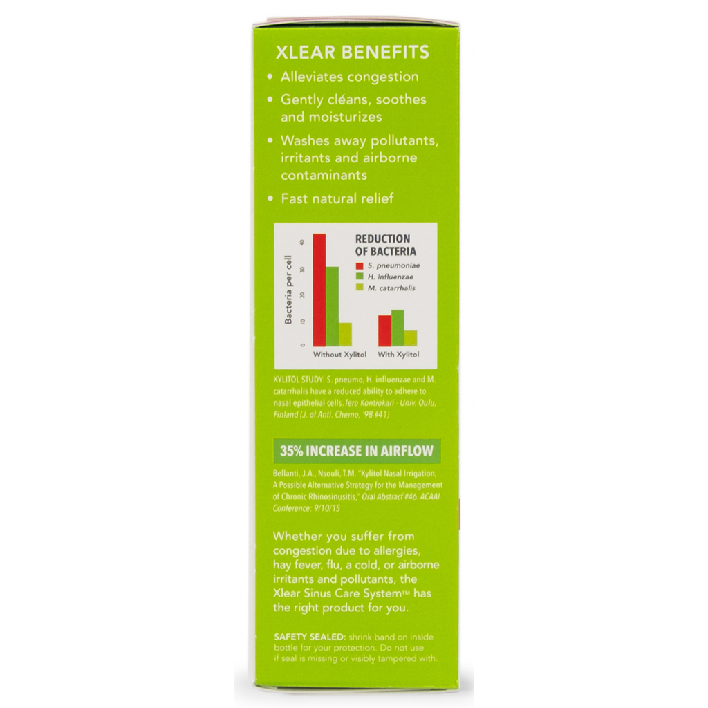 Мінерали Xlear Натуральний сольовий назальний спрей з ксилітом 45 мл (700596100022) - зображення 4
