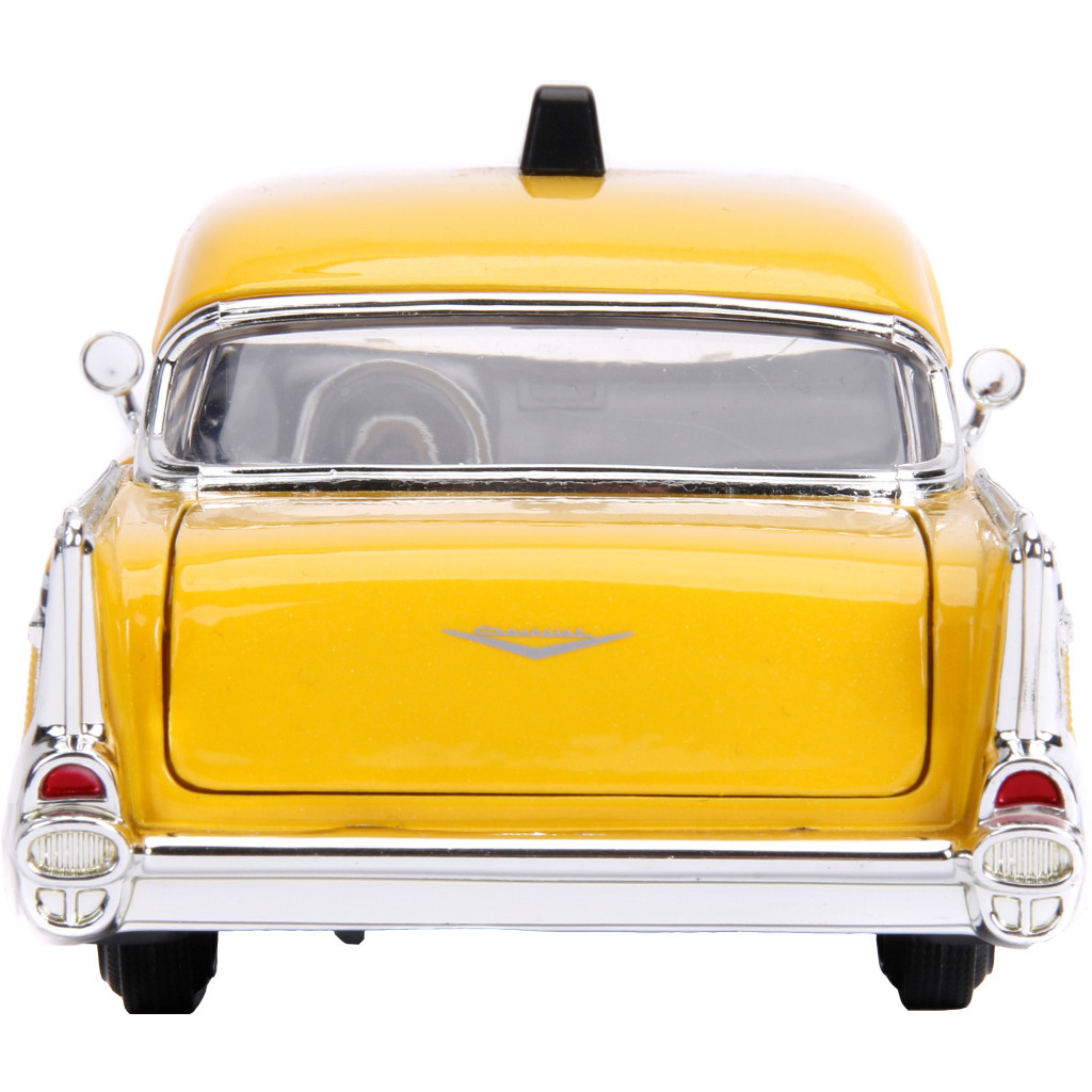 Машина Jada металева "Марвел. Жовте таксі" Чеві Бел Ейр (1957) з фігуркою Дедпула 1:24 (253225001) - зображення 7