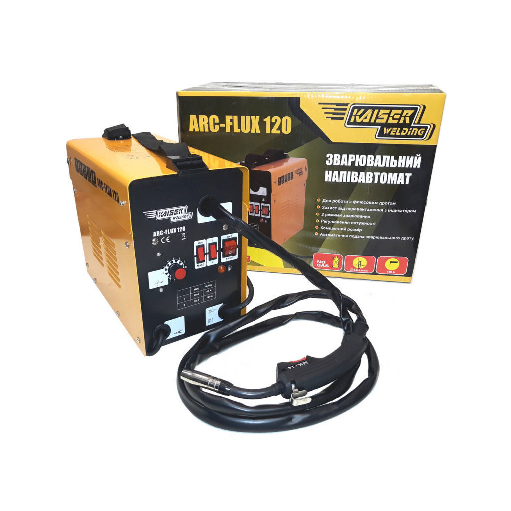 Зварювальний апарат Kaiser ARC-FLUX 120 (81979) - изображение 2