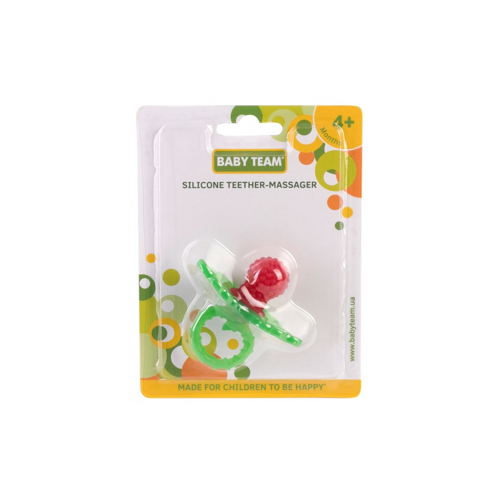 Прорізувач Baby Team масажер силіконовий Малинка (4007) - зображення 2
