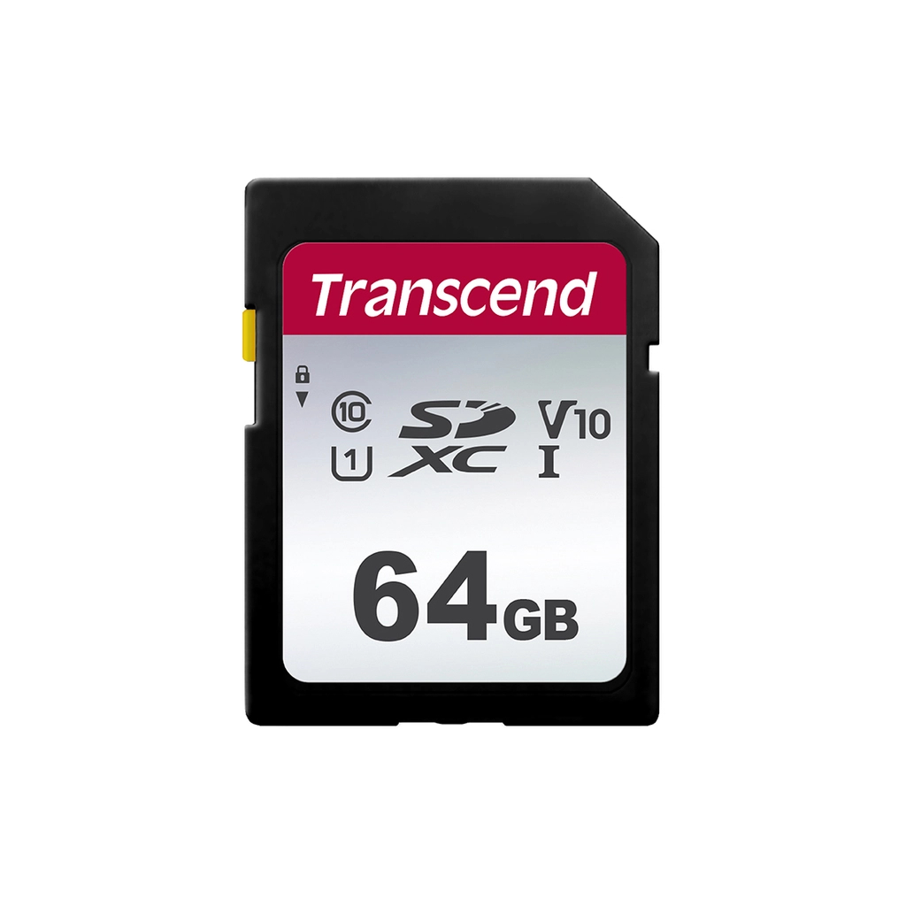 Карта пам'яті Transcend 64GB SDXC class 10 UHS-I U1 V10 (TS64GSDC300S) - зображення 1