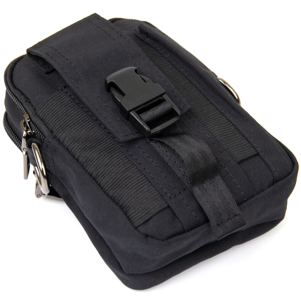 Сумка Vintage На пояс нейлон Чорна (20645) - зображення 6