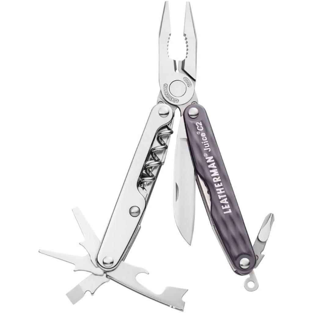 Мультитул Leatherman Juice C2 - Granite Gray зі шкіряним чохлом (831936) - зображення 1