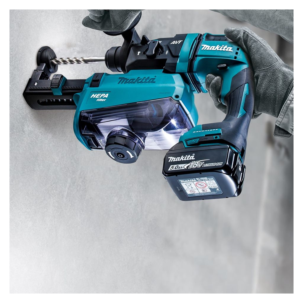 Перфоратор Makita DHR182ZWJ SDS-PLUS LXT, DX05, Makpac (DHR182ZWJ) - зображення 2