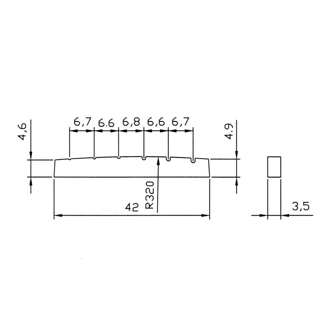 Поріжок для гітари Paxphil NT005 Black - зображення 3