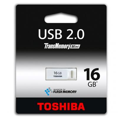 USB флеш накопичувач Toshiba 16GB Suruga White USB 2.0 (THNU16SIPWHITE(BL5) - зображення 2