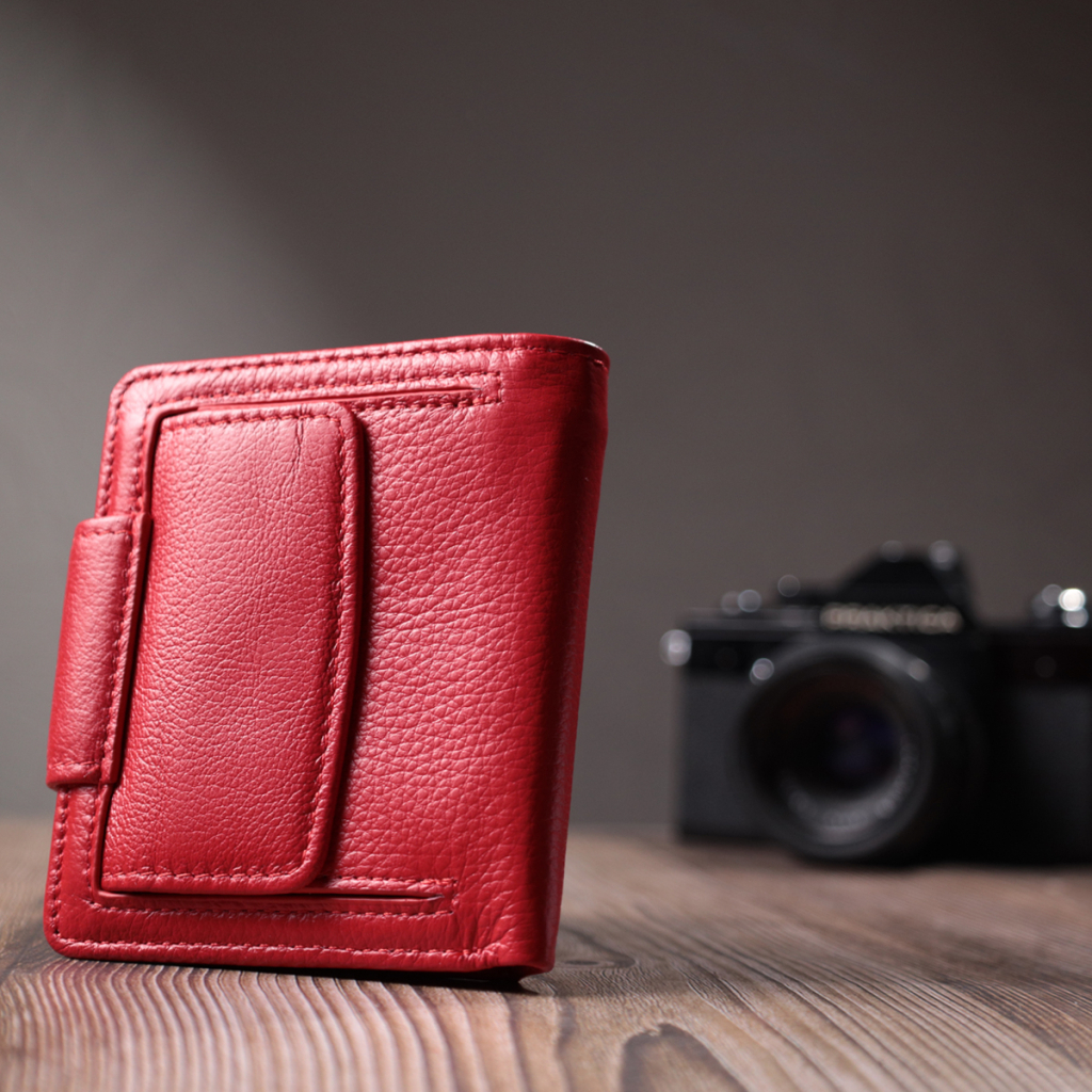 Гаманець ST Leather З натуральної шкіри Червоний (22702) - зображення 10