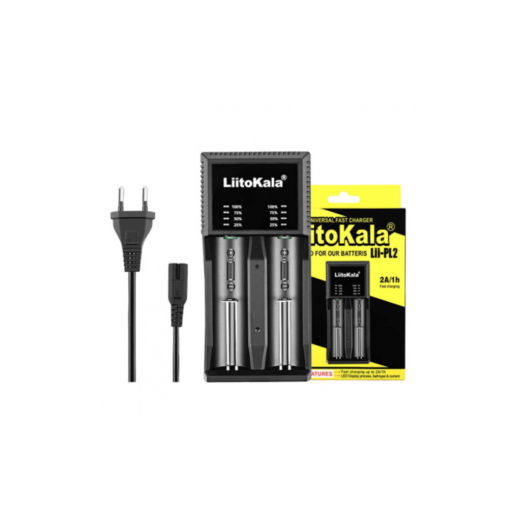 Зарядний пристрій для акумуляторів Liitokala 2 Slots, LED indicator, Li-ion(18650...RCR123...26650), NiMH(AA, AAA, SC, C) (Lii-PL2) - зображення 5