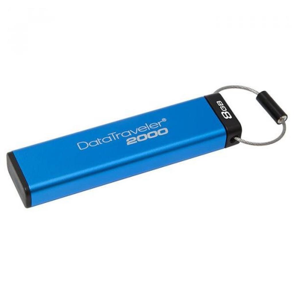 USB флеш накопичувач Kingston 8GB DataTraveler 2000 Metal Security USB 3.0 (DT2000/8GB) - зображення 2