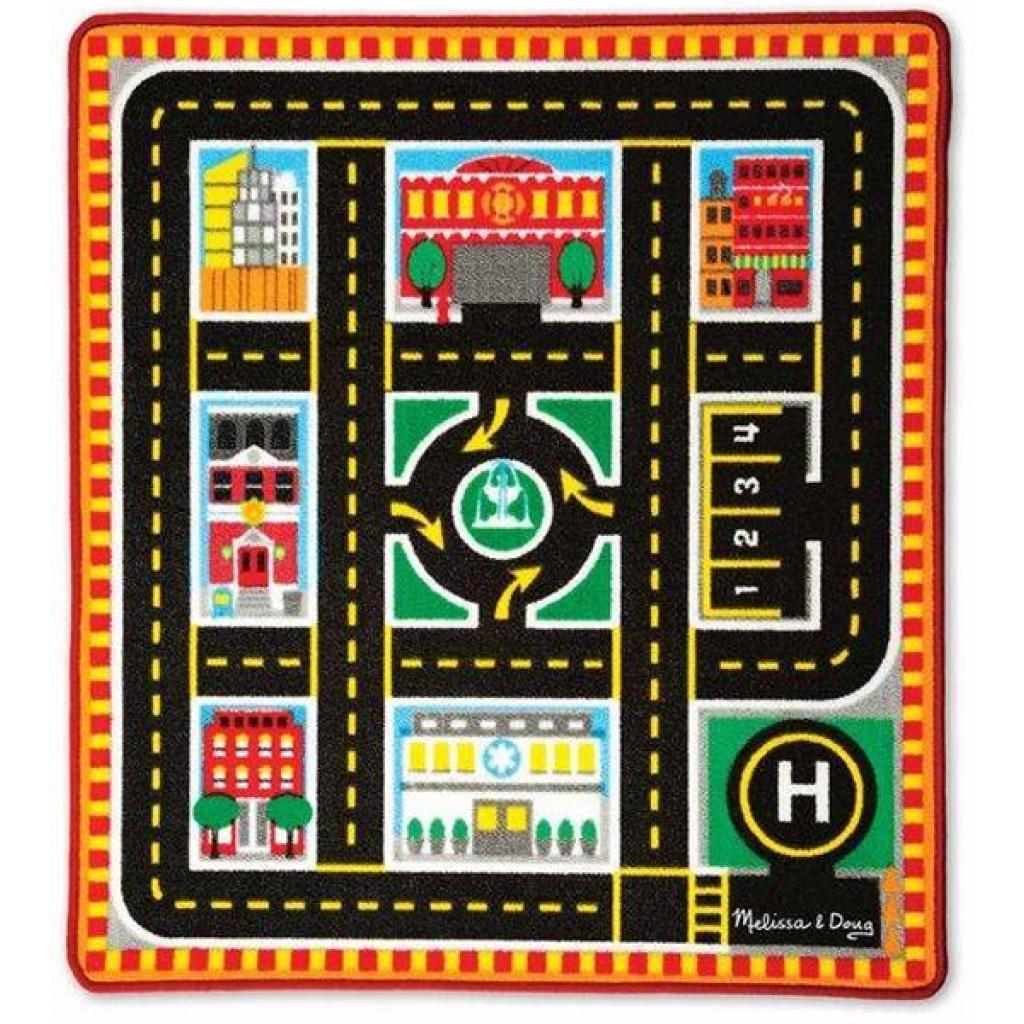 Дитячий килимок Melissa&Doug Рятувальні автомобілі з машинками (MD19406) - зображення 1