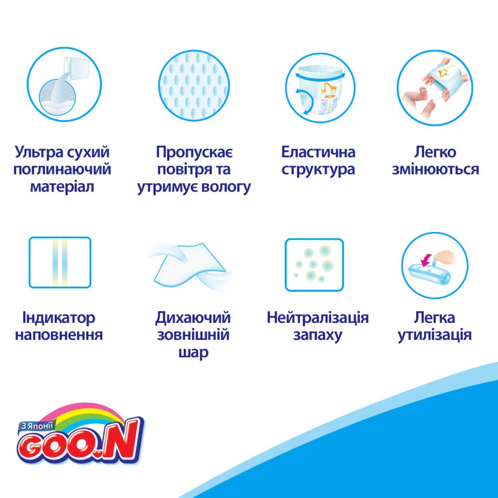 Підгузки GOO.N Трусики для дівчаток 12-20 кг, XL, 114 шт (853083-3) - зображення 9