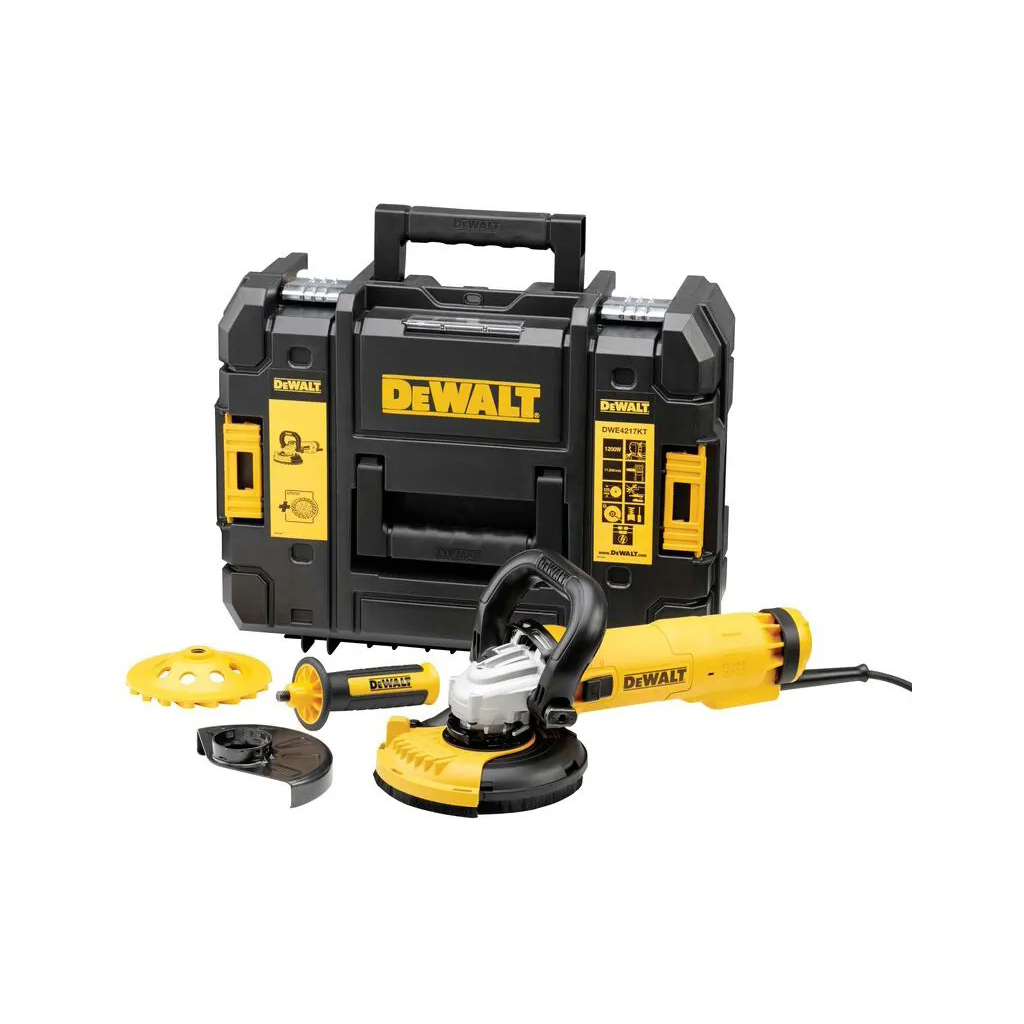 Шліфувальна машина DeWALT 1200 Вт, D=125 мм, 11000 об/хв, кейс TSTAK (DWE4217KT) - зображення 7