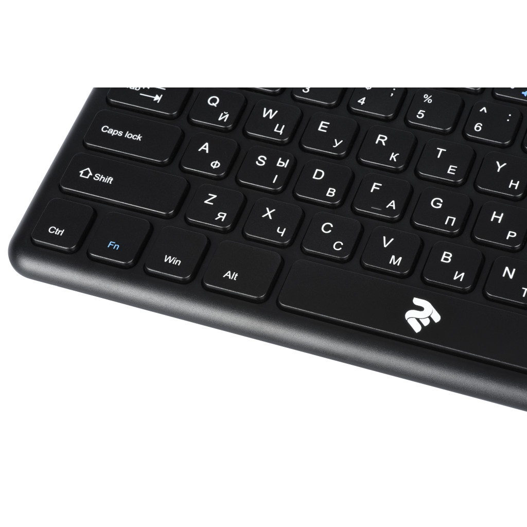 Клавіатура 2E KT100 Touch Wireless Black (2E-KT100WB) - зображення 5