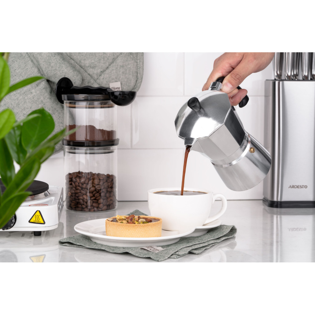 Гейзерна кавоварка Ardesto Gemini Cremona 6 чашок (AR0806AG) - изображение 2