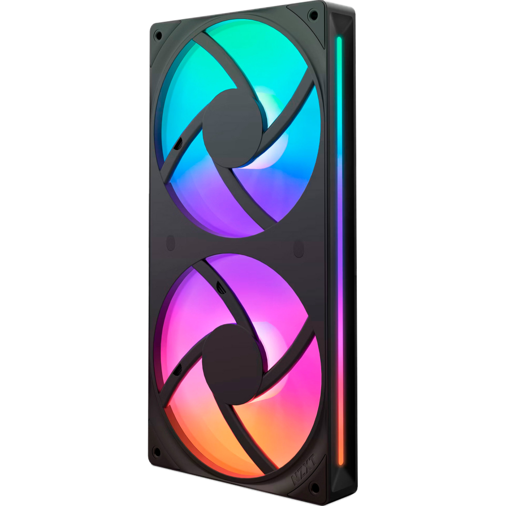 Кулер до корпусу NZXT F240 RGB Core Fan (Single Frame) - Black (RF-U24HF-B1) - зображення 2