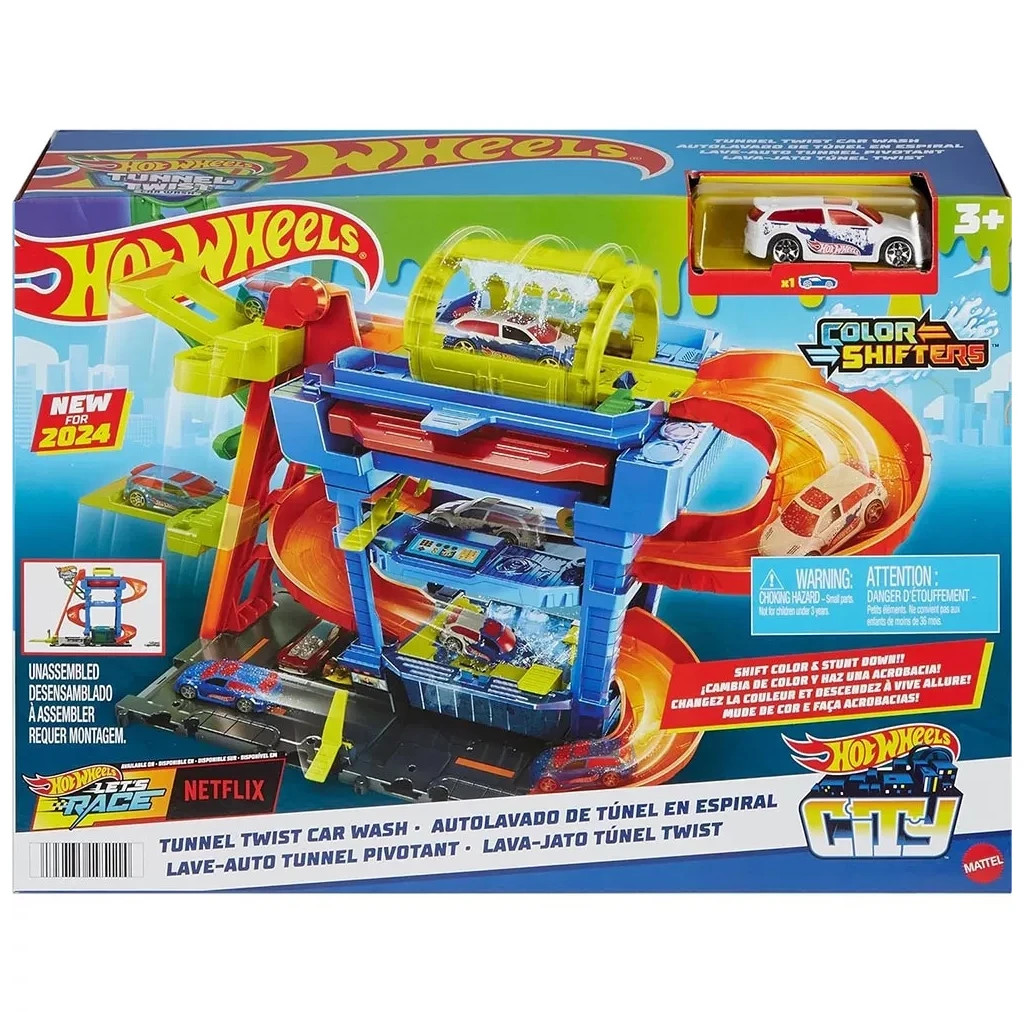 Автотрек Hot Wheels City Автомийка: Скажені віражі (HTN80) - зображення 1