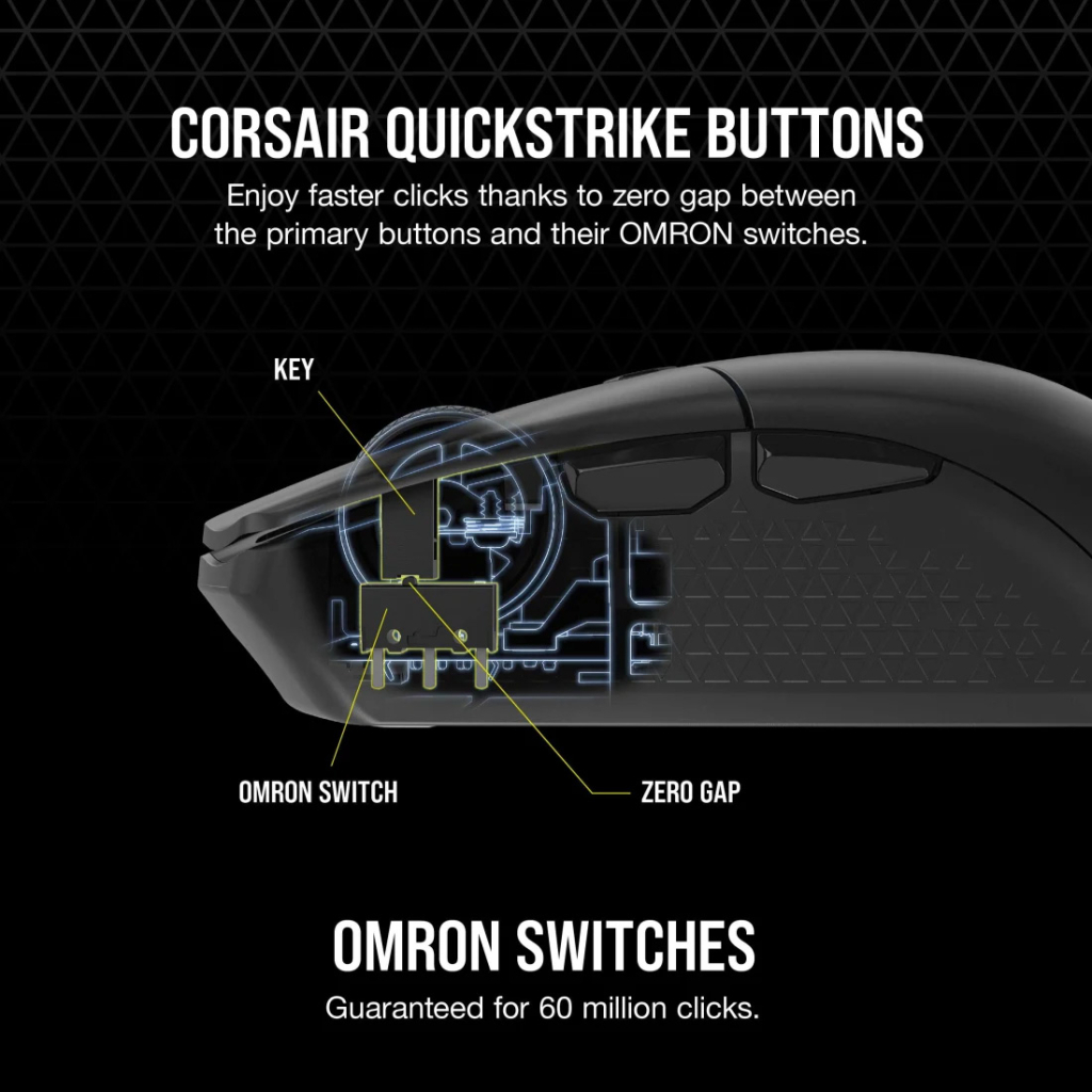 Мишка Corsair Katar Elite Wireless Black (CH-931C111-EU) - изображение 10