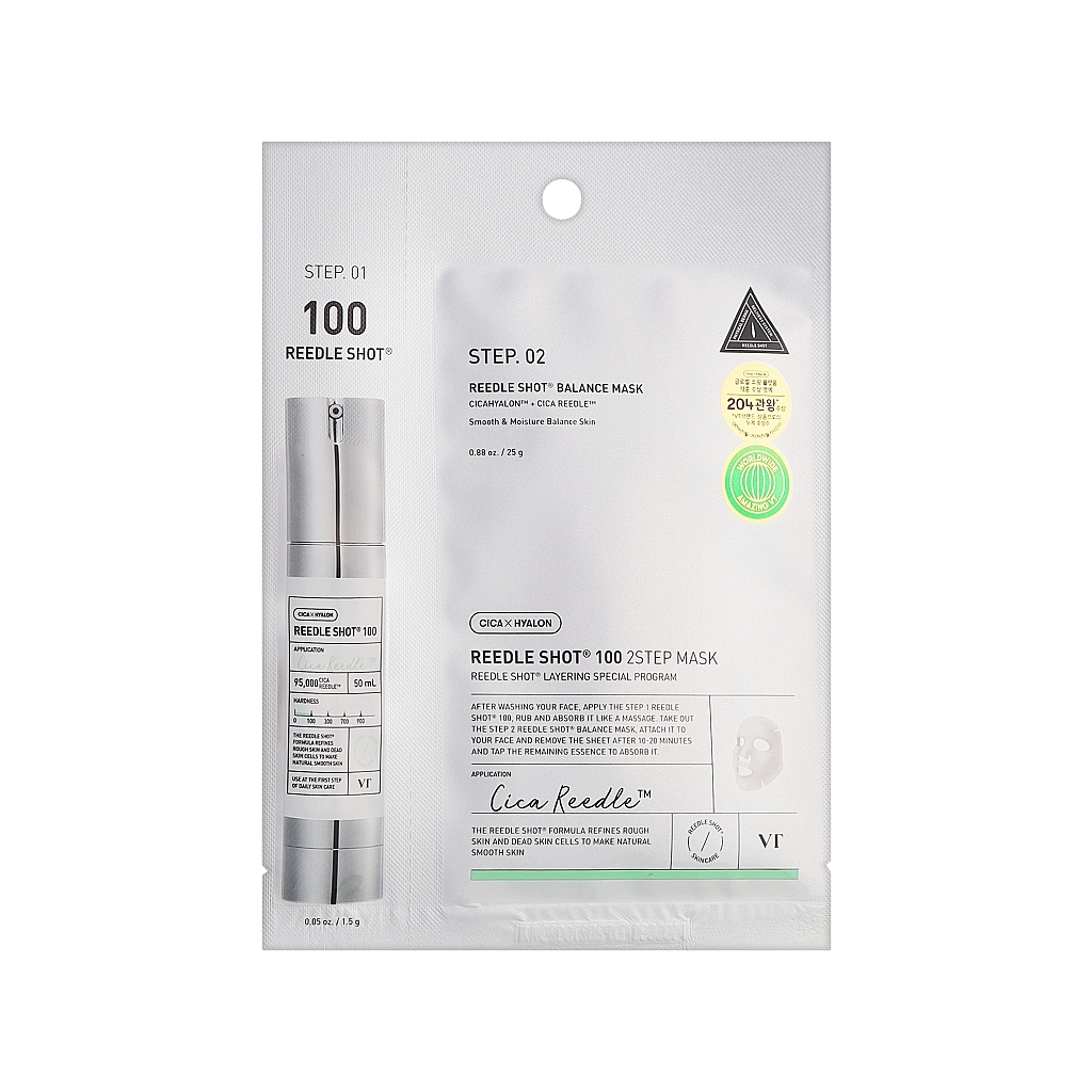 Маска для обличчя VT Cosmetics Reedle Shot 100 2Step Balance Mask 28 мл (8803463006037) - зображення 1