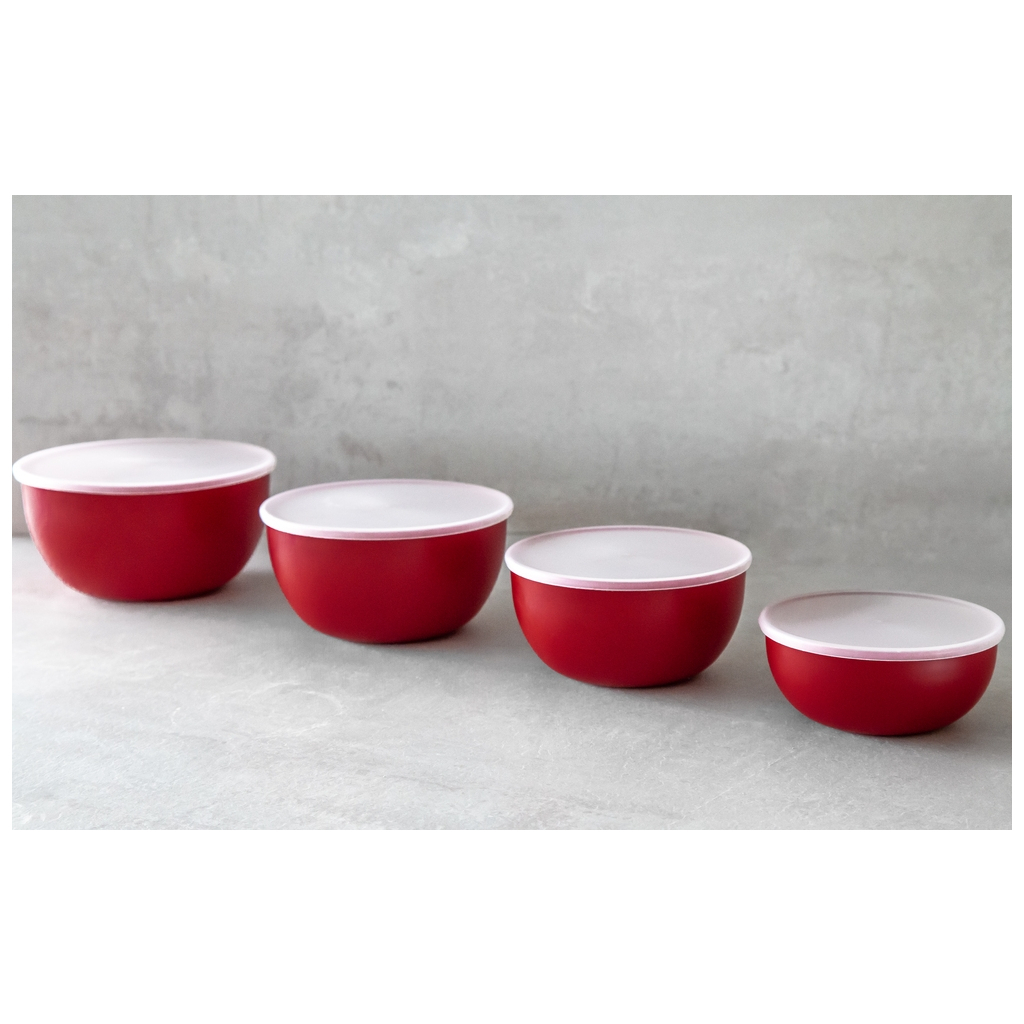 Миска KitchenAid Universal, з кришками, набір 4 шт, червоний (KQG176OSERE) - зображення 6