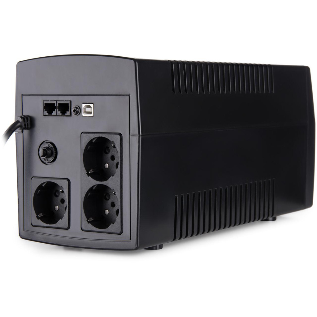 Пристрій безперебійного живлення Vinga LCD 1200VA plastic case with USB (VPC-1200PU) - зображення 4