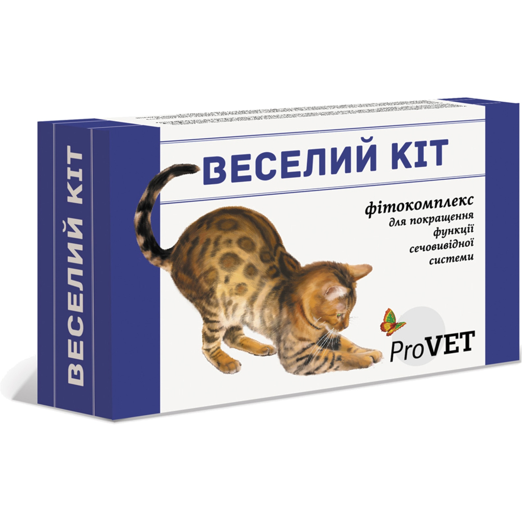 Краплі для тварин ProVET Веселий Кіт для покращення функції сечовивідної системи 20 мл (4823082417520) - изображение 1