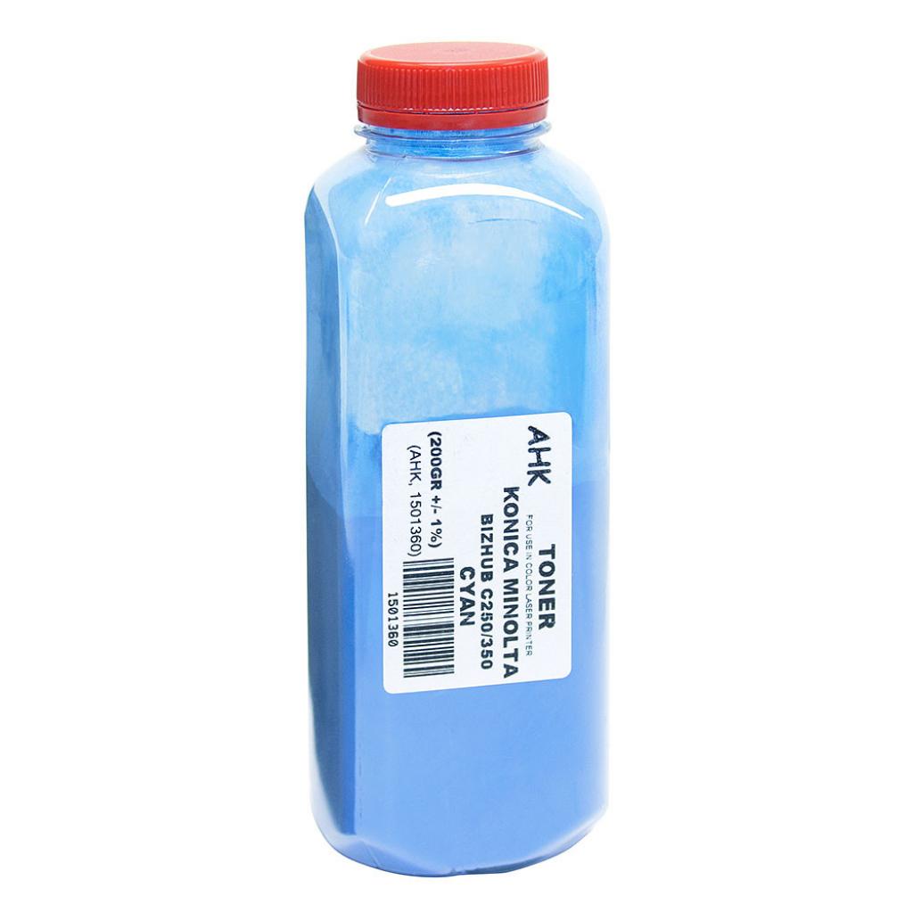 Тонер Konica Minolta BIZHUB C250/350 , 200г Cyan AHK (1501360) - зображення 1