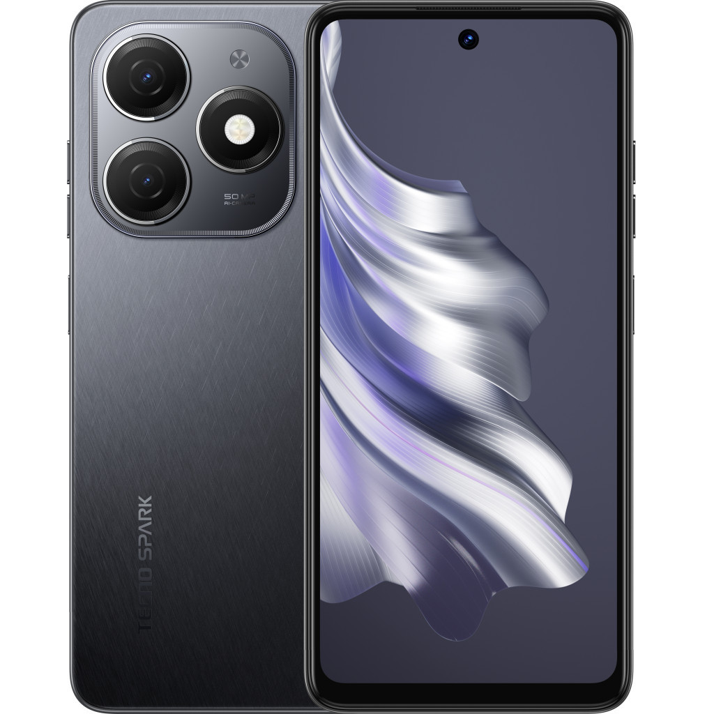 Мобільний телефон Tecno KJ5n (Spark 20 8/256Gb) Gravity Black (4894947011597) - зображення 1