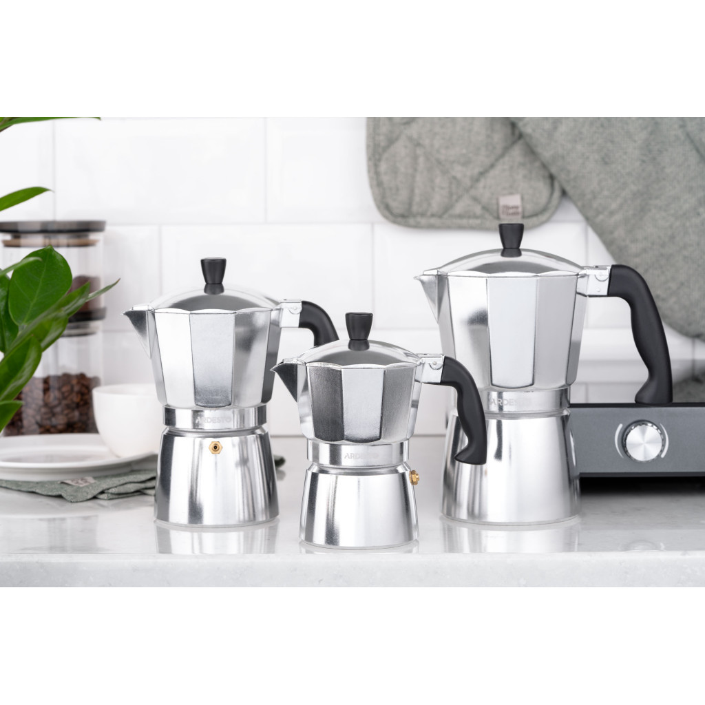 Гейзерна кавоварка Ardesto Gemini Cremona 6 чашок (AR0806AG) - изображение 5