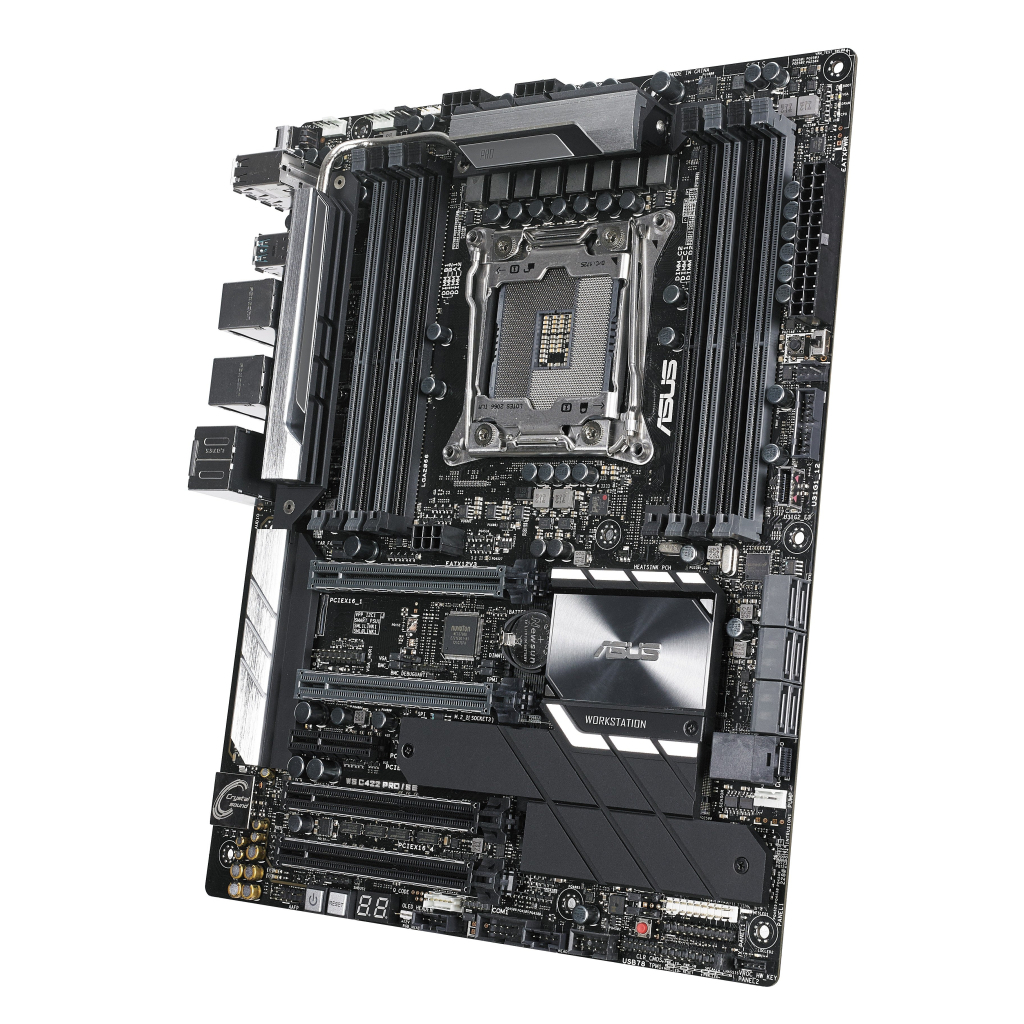 Серверна материнська плата ASUS WS C422 DC - зображення 4